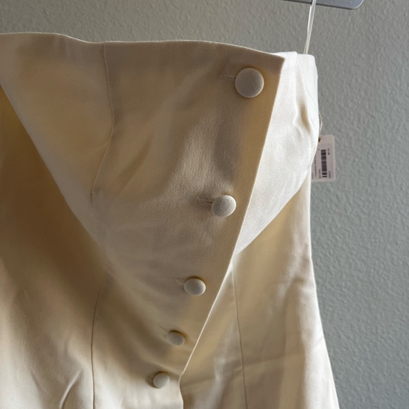 NWT SAGE THE LABEL | Old Money Chic Vagabond Tube Mini Dress in Cream | Size S - Picture 4 of 11